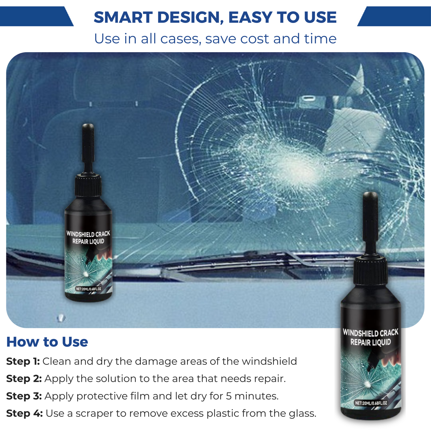 🛠️ DOTRICA™ GlassShield Pro – Fast & Easy Glass Repair Kit