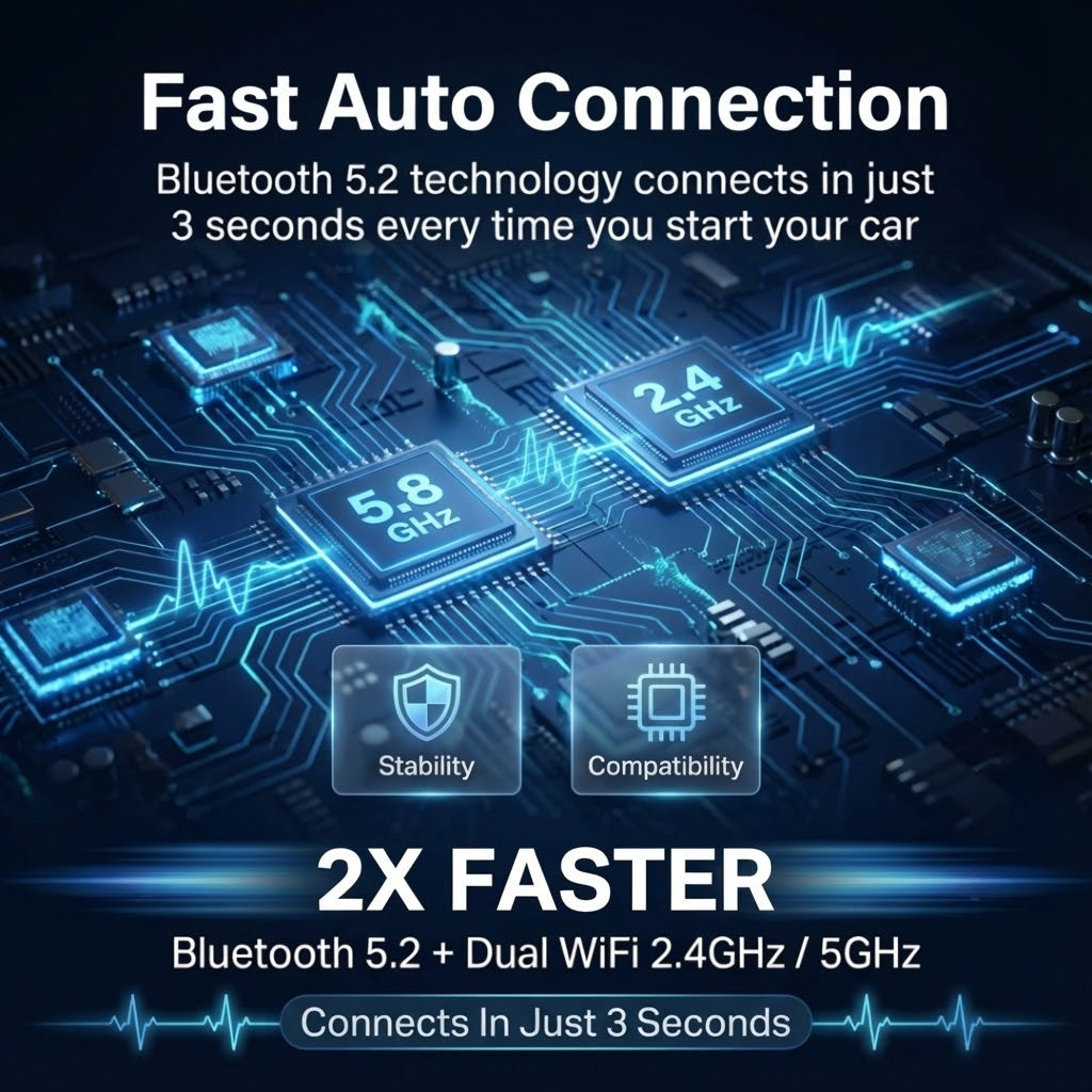 SNAPLINK™ - 2026 Wireless CarPlay Adapter Fast, Stable, No Delay.