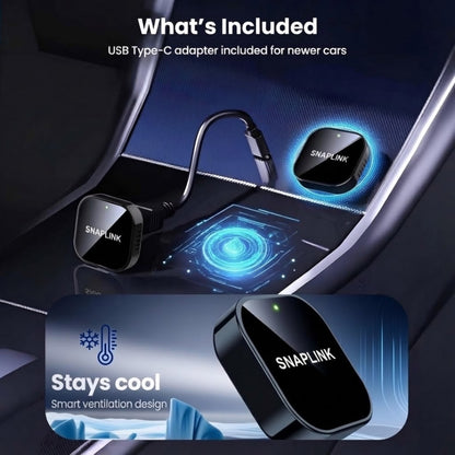 SNAPLINK™ - 2026 Wireless CarPlay Adapter Fast, Stable, No Delay.